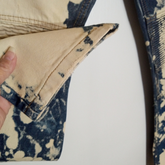 Noble Jeans Superior Standard Acid Wash Moto Jeans with Zippers - Picture 5 of 12